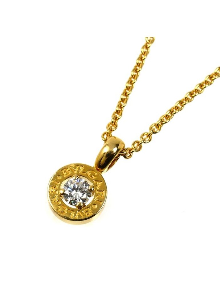 Bvlgari 18k Yellow Gold Diamond Necklace 40